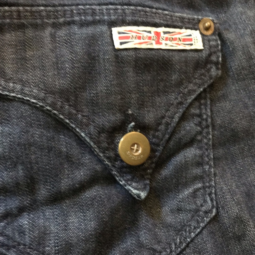 1970’s style Hudson bell bottom denim jeans. (28x30) - Picture 2 of 12